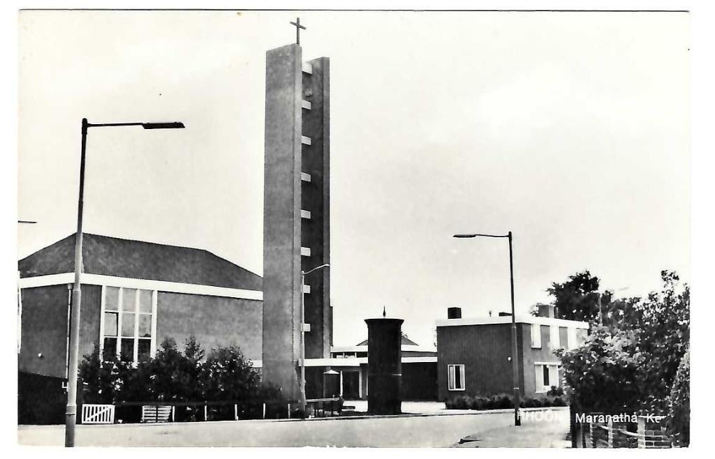 Rhoon - Maranatha Kerk, Verzamelen, Ansichtkaarten | Nederland, Verzenden, 1960 tot 1980, Ongelopen, Zuid-Holland
