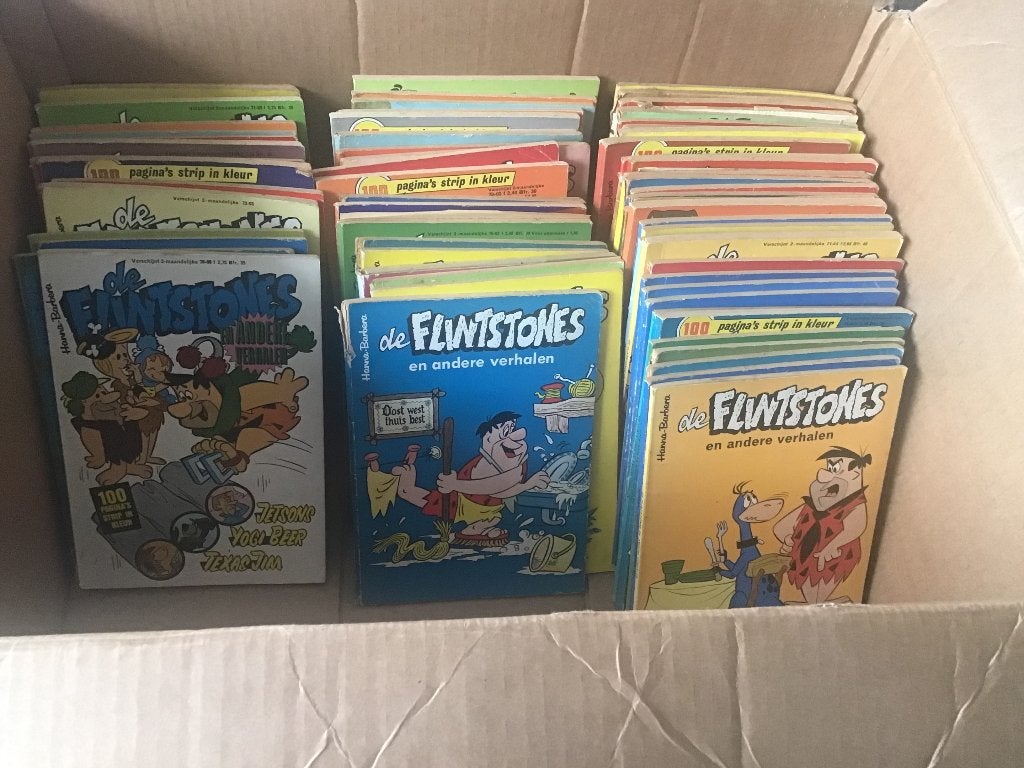 Stripboeken Flintstones, Hanna-Barbera, Meerdere stripboeken, Ophalen, Gelezen