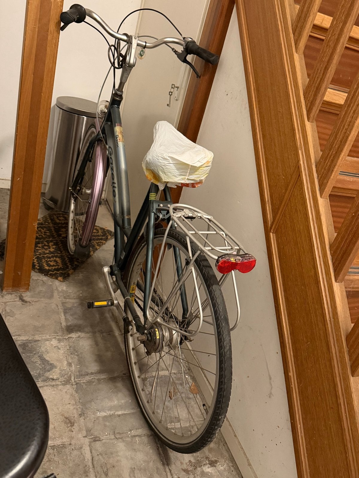 Stationsfiets Gazelle, Fietsen en Brommers, Ophalen, Terugtraprem, Gazelle, 53 tot 56 cm