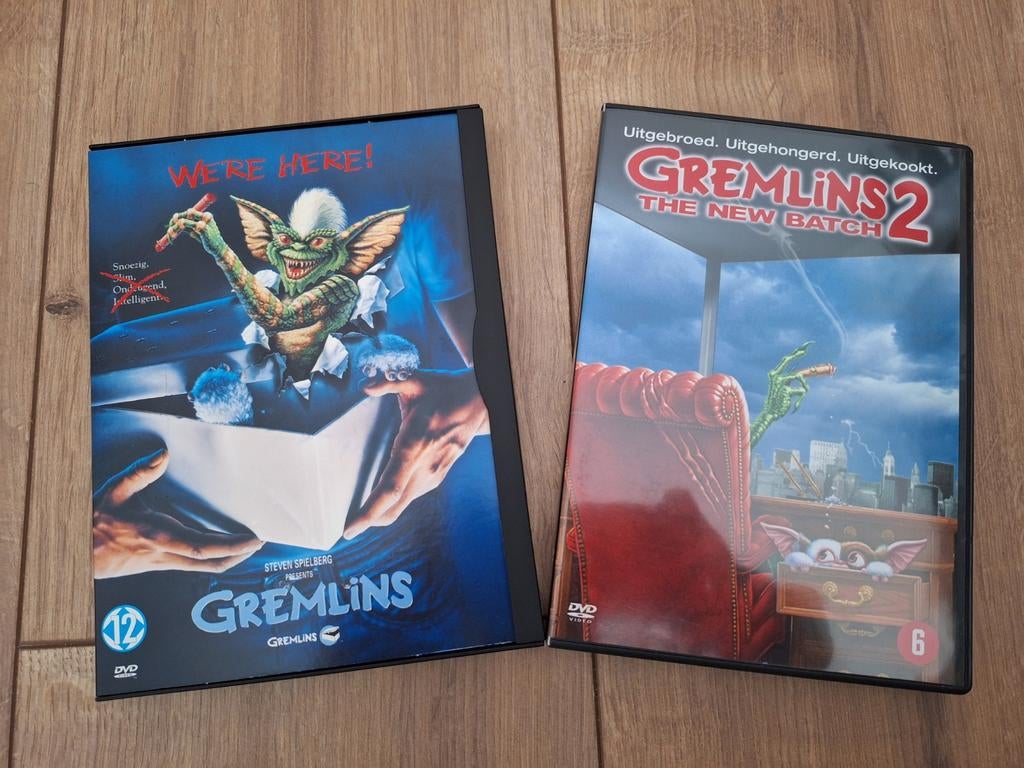 Gremlins (1984) & Gremlins 2: The New Batch (1990), 2 DVD's, Vanaf 12 jaar, Ophalen of Verzenden, Zo goed als nieuw, Fantasy
