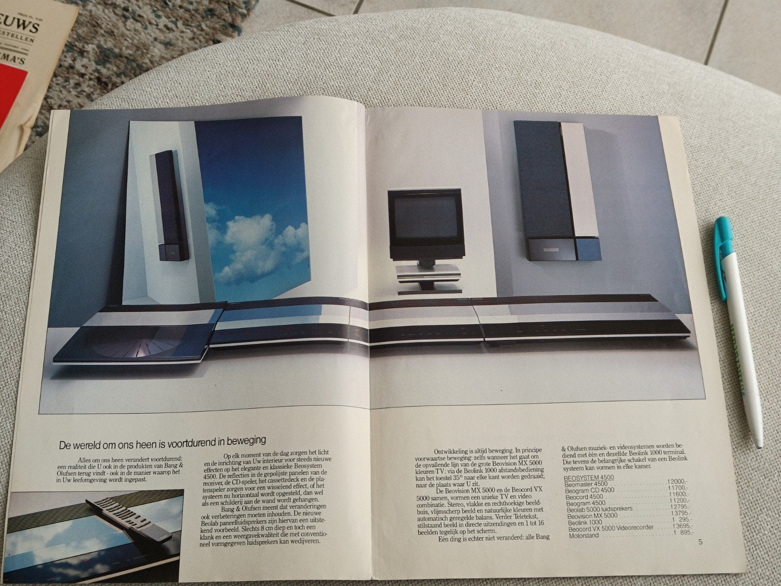 BROCHURE BANG & OLUFSEN, BEOSYSTEM., Boeken, Ophalen of Verzenden, Gelezen