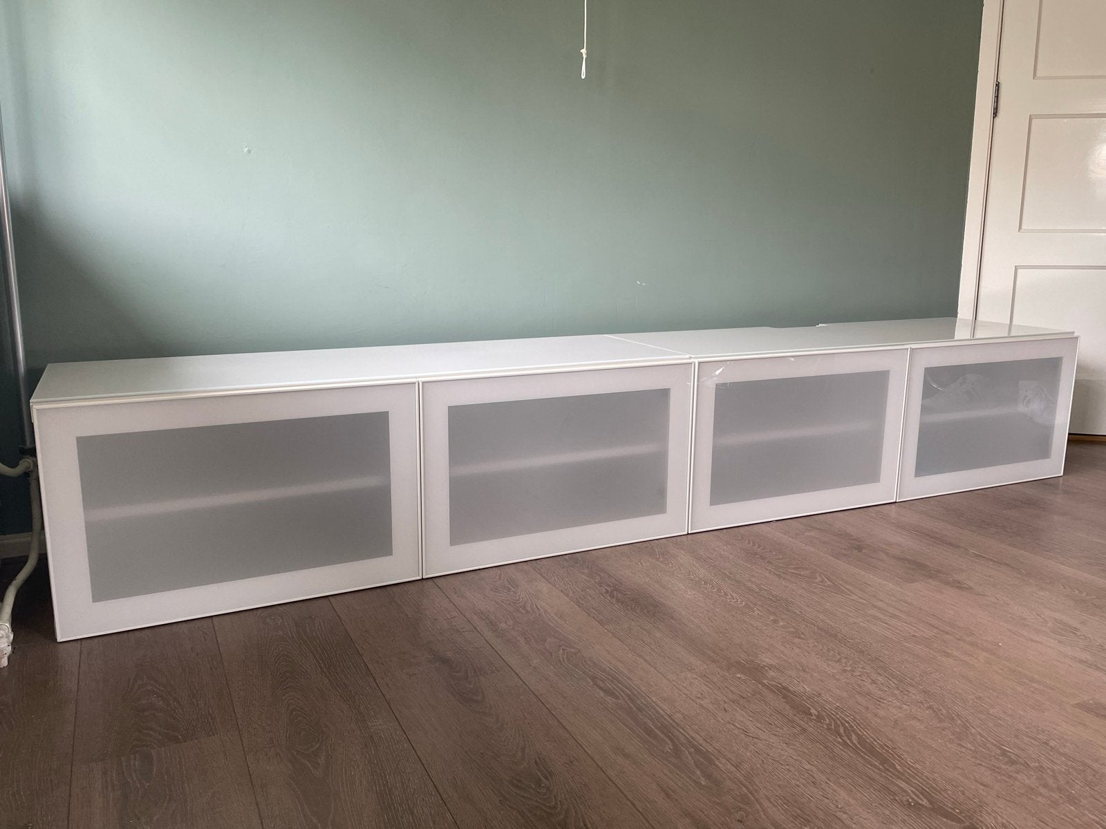 IKEA Besta hang TV-meubel met deuren en planken, Ophalen, Gebruikt, 200 cm of meer, Minder dan 100 cm