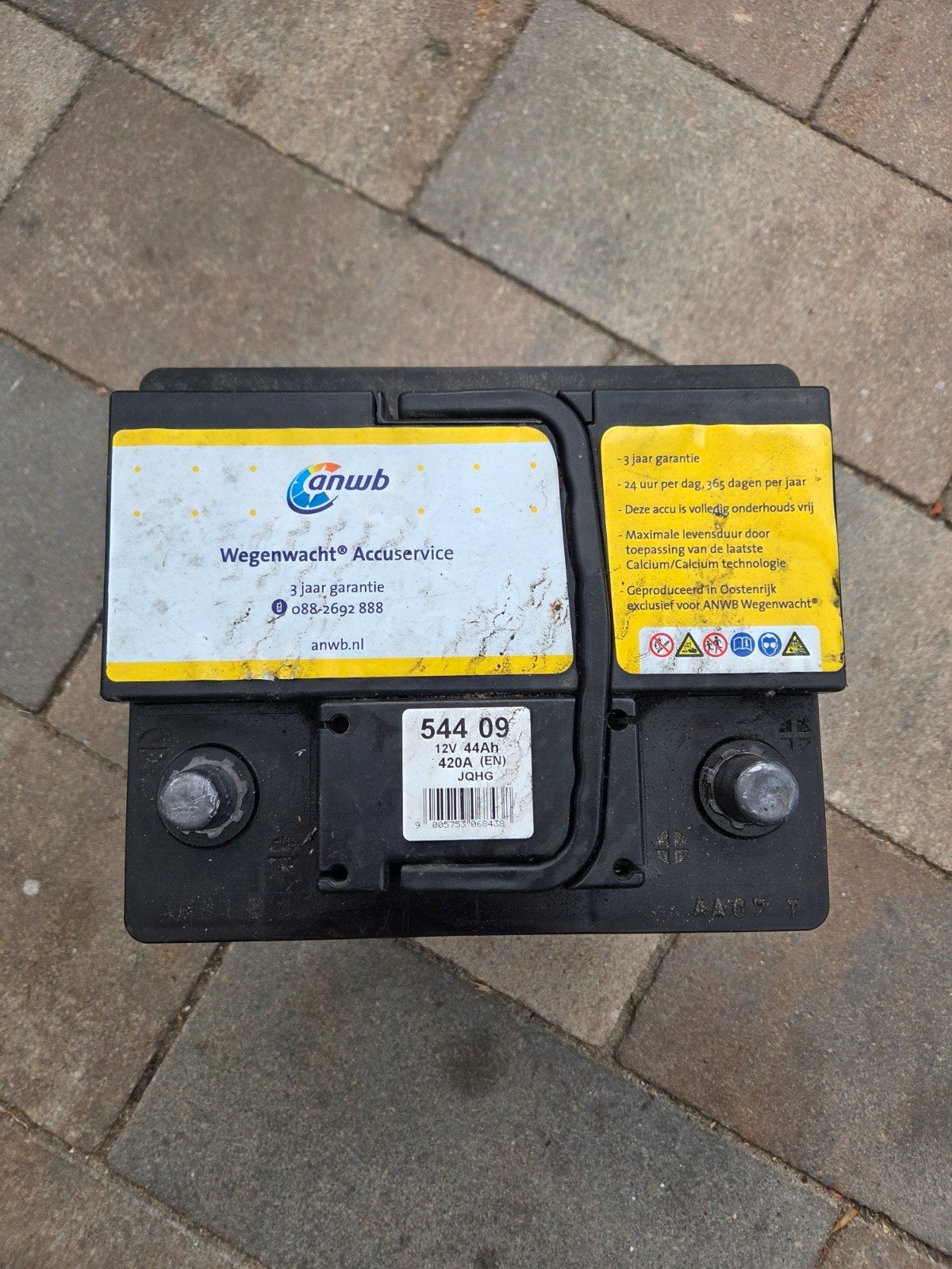 ANWB Wegenwacht Accu 12V 44Ah 420A (EN), Ophalen, Gebruikt, Universele onderdelen