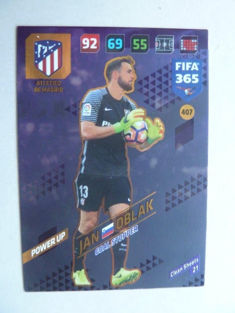Panini Fifa 365 card. Jan.Oblak. Goalstopper, Ophalen of Verzenden, Zo goed als nieuw, Buitenlandse clubs, Poster, Plaatje of Sticker