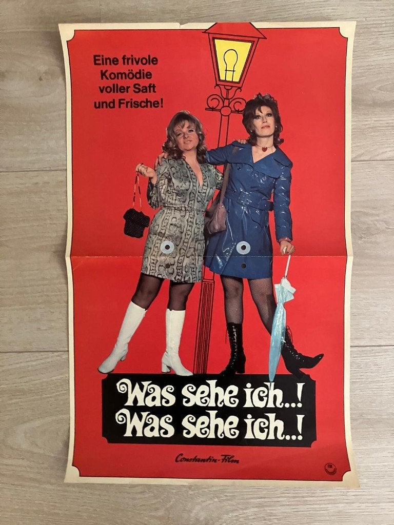 Wat zien ik orginele filmposter Paul Verhoeven, Verzamelen, Ophalen of Verzenden, Gebruikt, Film, Poster