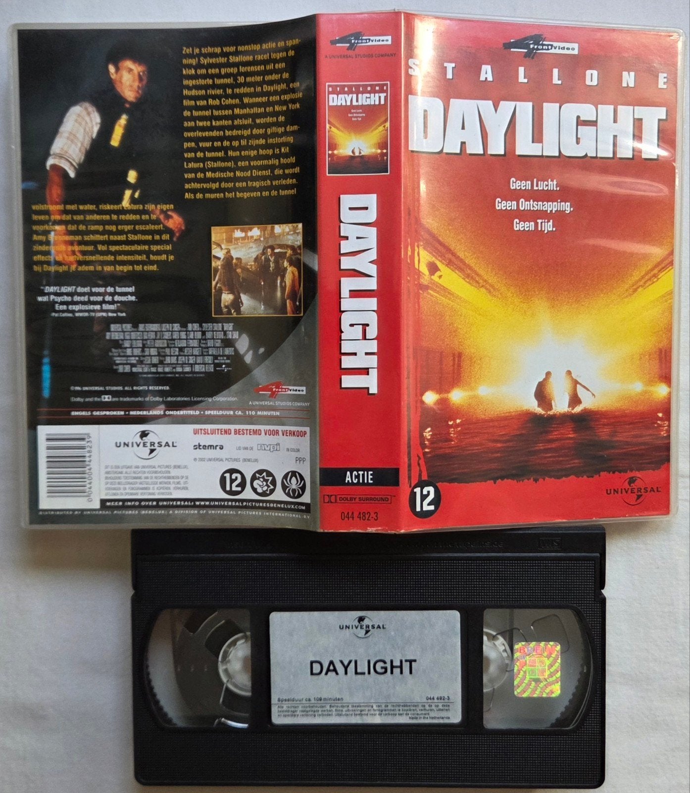 Stallone Daylight VHS Actie, Vanaf 16 jaar, Ophalen of Verzenden, Gebruikt, Actie en Avontuur