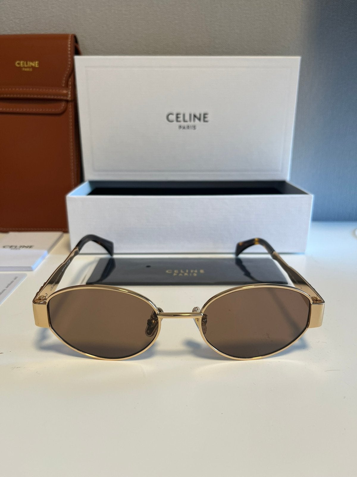 Celine zonnebril, Overige merken, Zonnebril, Zwart, Nieuw