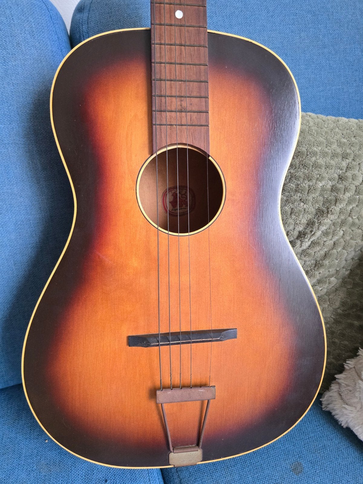 Lignatone gitaar Sunburst - Decoratie/Opknapper, Ophalen of Verzenden, Gebruikt, Western- of Steelstringgitaar