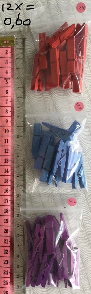 36 knijpertjes nw, Ophalen of Verzenden, Nieuw