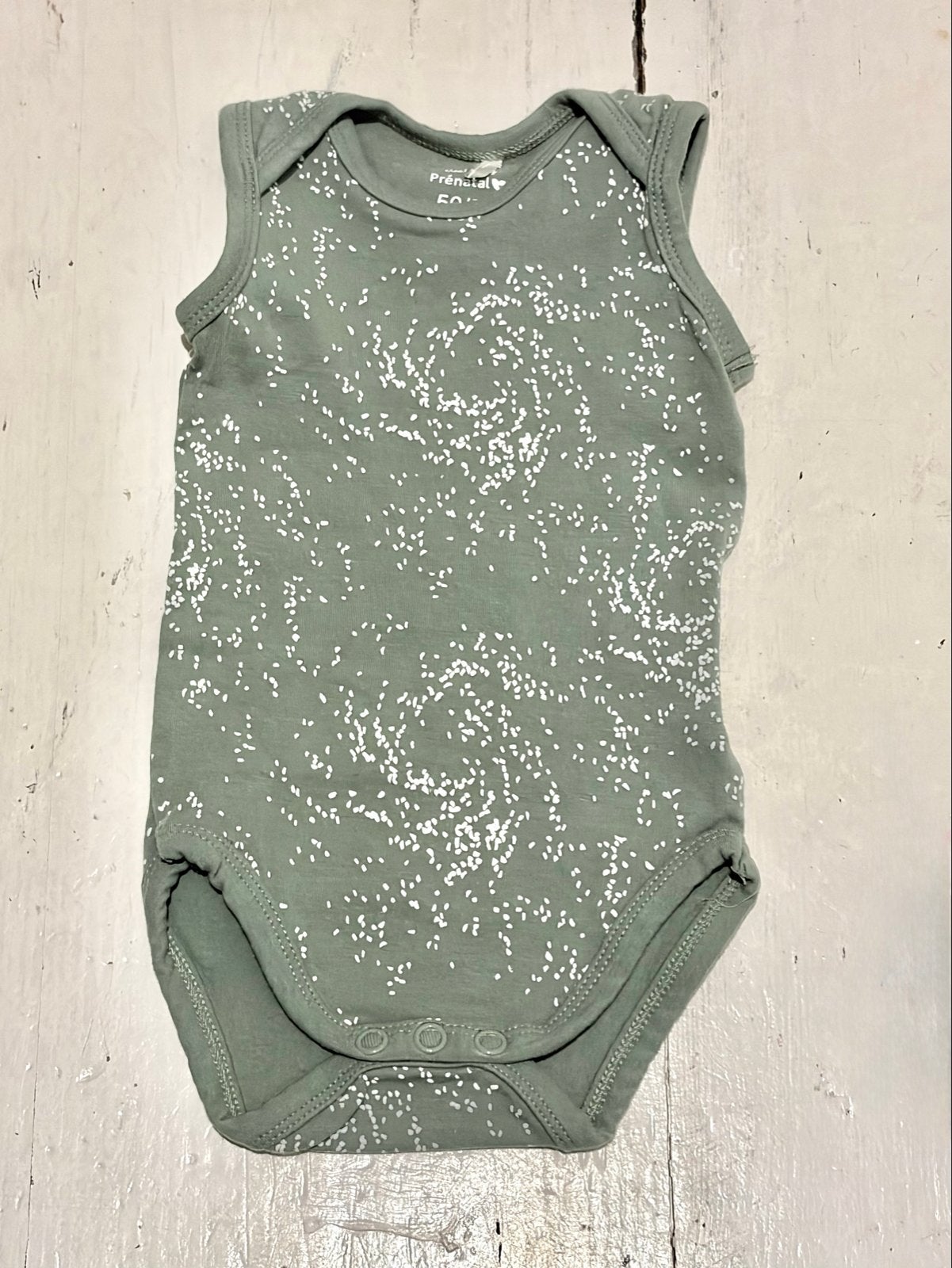 Prénatal stretch romper lichtgroen print 50/56 nieuw, Ophalen of Verzenden, Nieuw, Jongetje of Meisje, Nacht- of Onderkleding