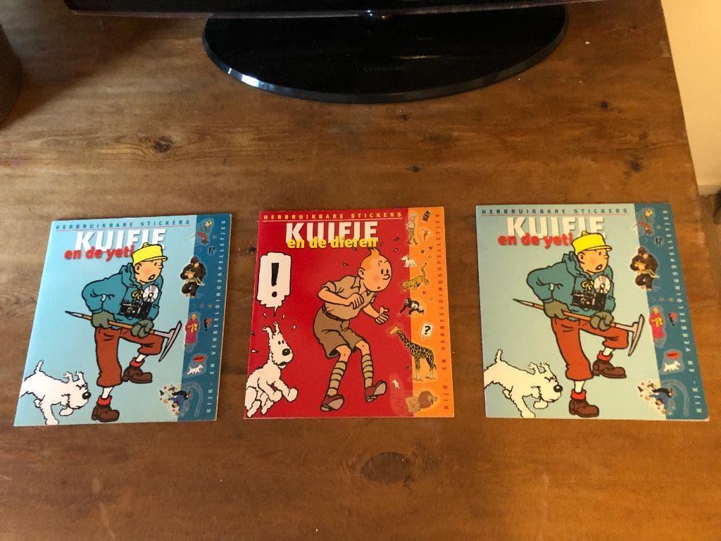 Kuifje stikkers, Ophalen of Verzenden, Kuifje, Zo goed als nieuw, Beeldje of Figuurtje