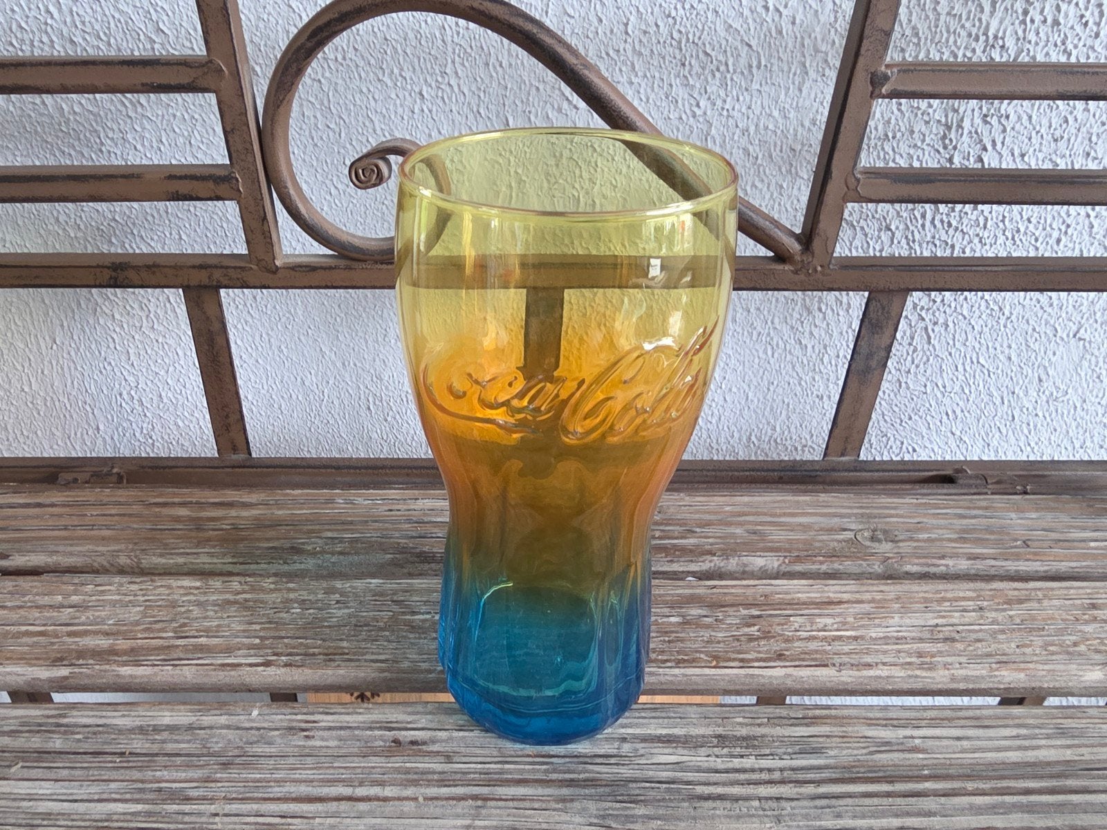 Coca Cola rainbow glas Mc Donalds 2020 Duitsland, Verzamelen, Ophalen, Zo goed als nieuw, Frisdrankglas