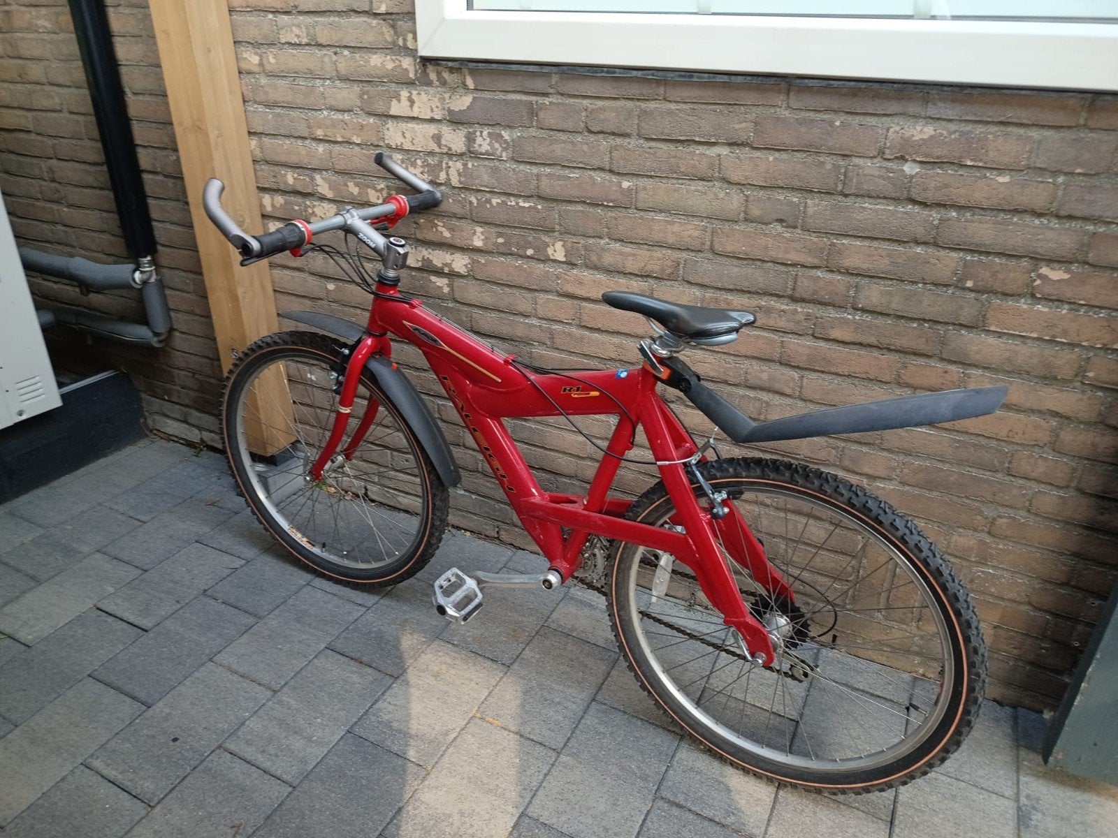 Rode Raleigh mountainbike 26 inch, Fietsen en Brommers, Fietsen | Mountainbikes en ATB, Gebruikt, Geen vering, Ophalen, Overige merken