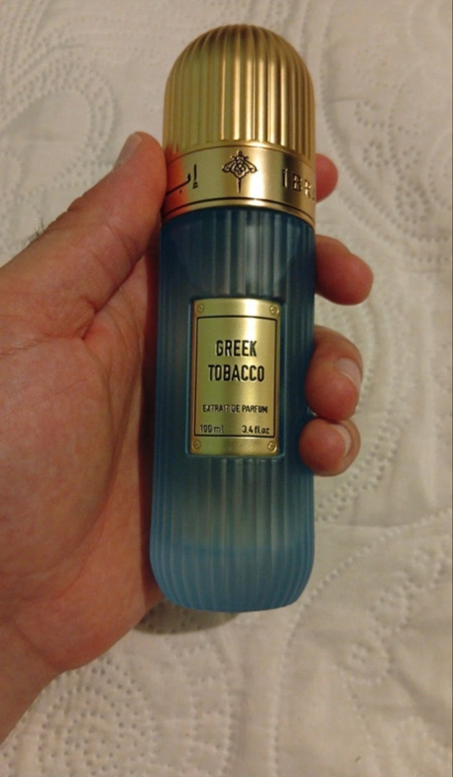 Ibraheem Al.Qurashi Greek Tobacco Extrait de Parfum 100ml, Ophalen of Verzenden, Zo goed als nieuw