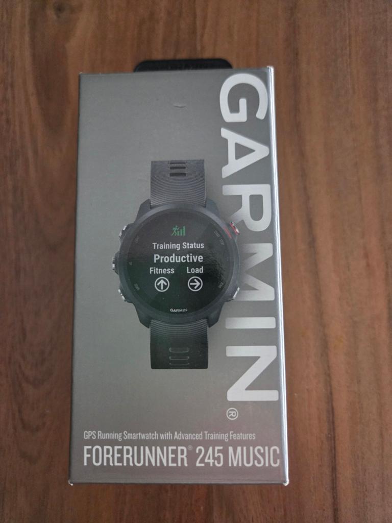 Garmin Forerunner 245 Music GPS Smartwatch, Sieraden, Tassen en Uiterlijk, Sporthorloges, Conditie, Zwart, Garmin, Ophalen of Verzenden