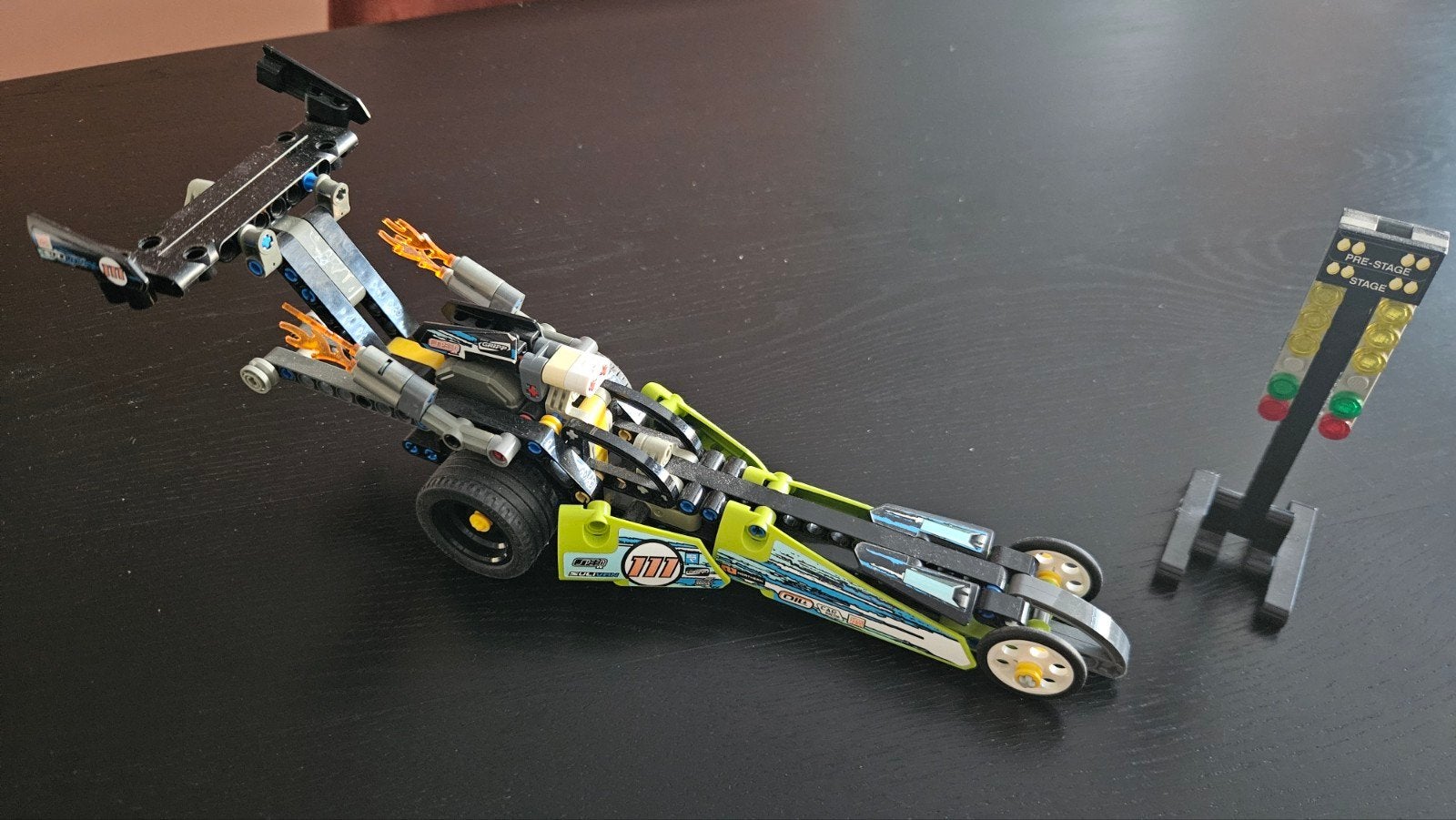 Lego Technic 42103 Dragster auto rijdt zelf, Lego, Inclusief instructies, Ophalen of Verzenden, Zo goed als nieuw