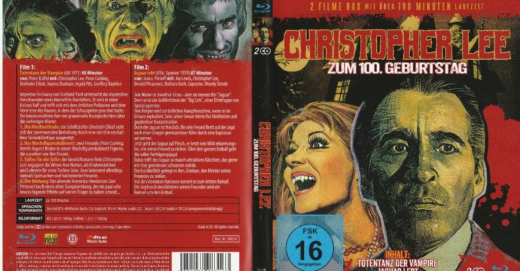 Christopher lee zum 100 geburtstag blu ray ( engels ), Horror, Vanaf 16 jaar, Film, Ophalen of Verzenden