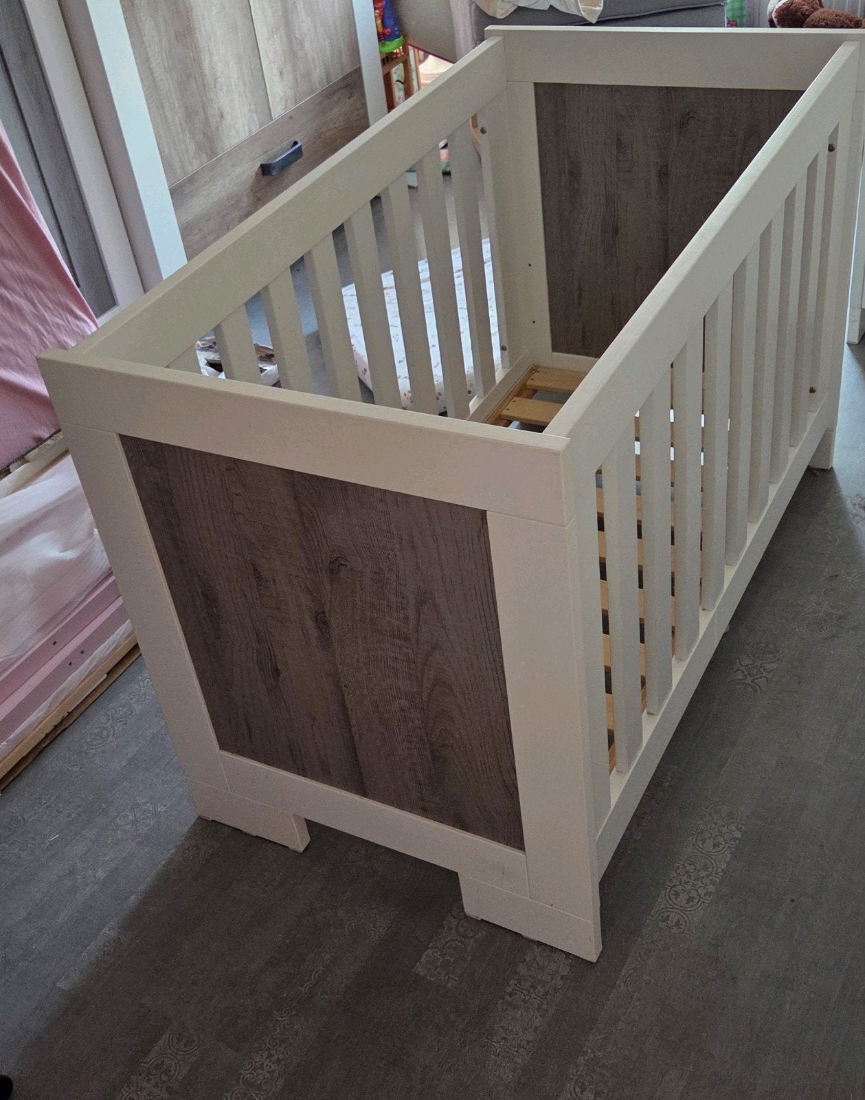 Mooi ledikant van TWF Lucca 60x120, Ophalen, Zo goed als nieuw, Jongetje of Meisje