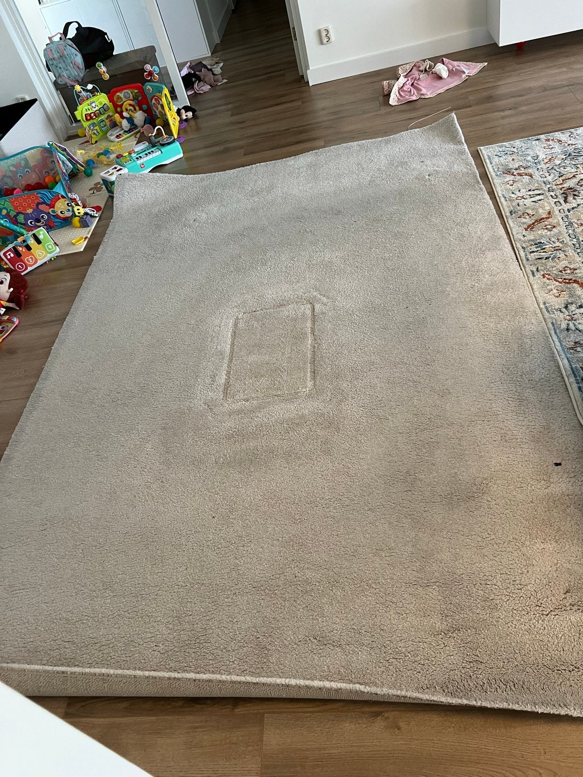 IKEA Stoense Vloerkleed - Beige, 200x300 cm, Ophalen, Gebruikt, Beige, 200 cm of meer
