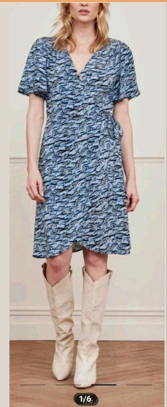 Fabienne Chapot Archana Butterfly jurk maat 40 *nieuw *, Kleding | Dames, Jurken, Nieuw, Maat 38/40 (M), Blauw, Ophalen of Verzenden