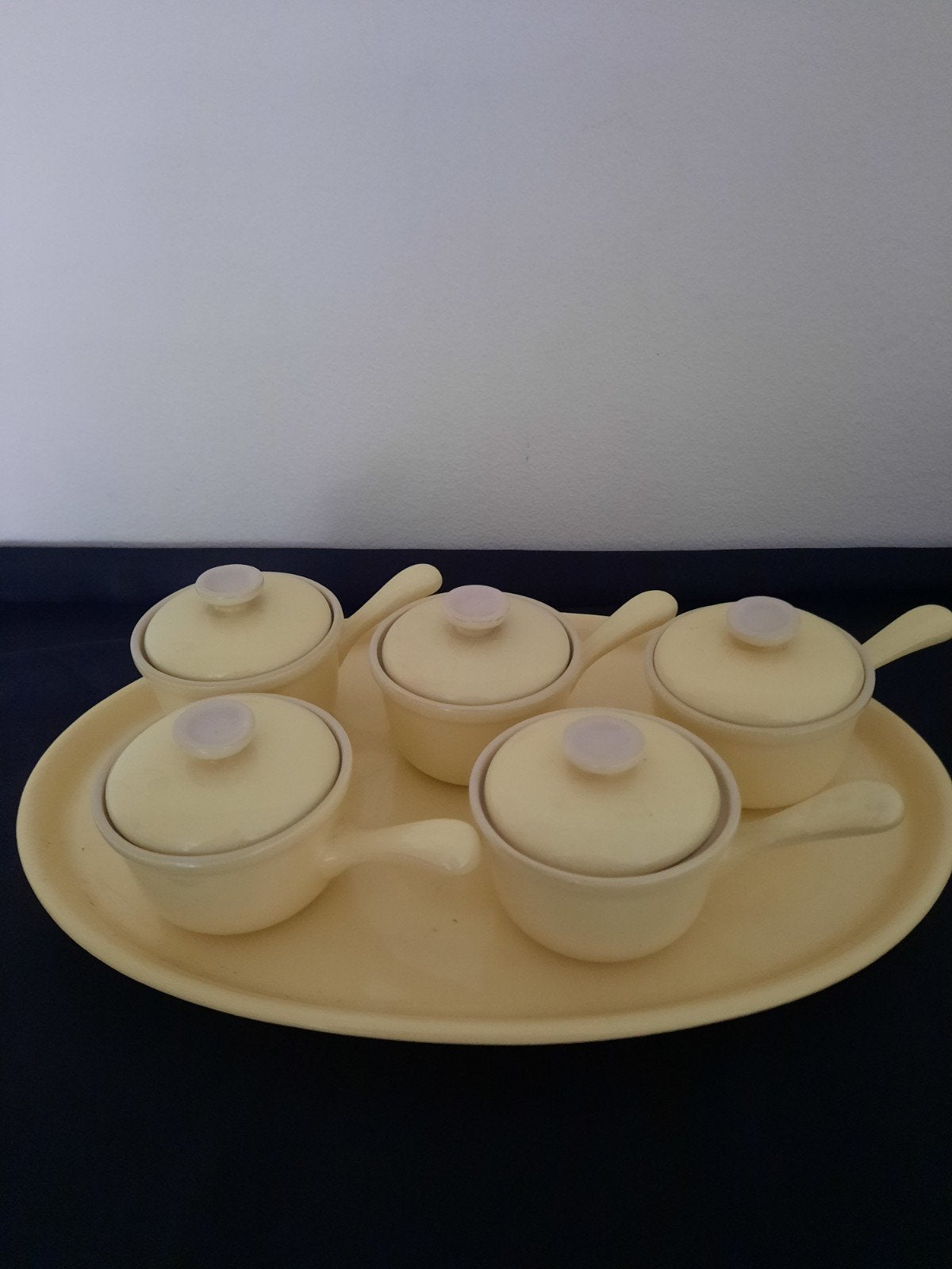 Parafea pannetjes met steel de SPHINX pastel, Ophalen