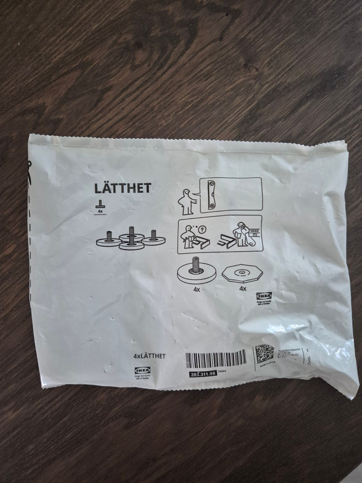 Lätthet - IKEA verstelpootjes, Ophalen, Minder dan 50 cm, Nieuw, Minder dan 25 cm