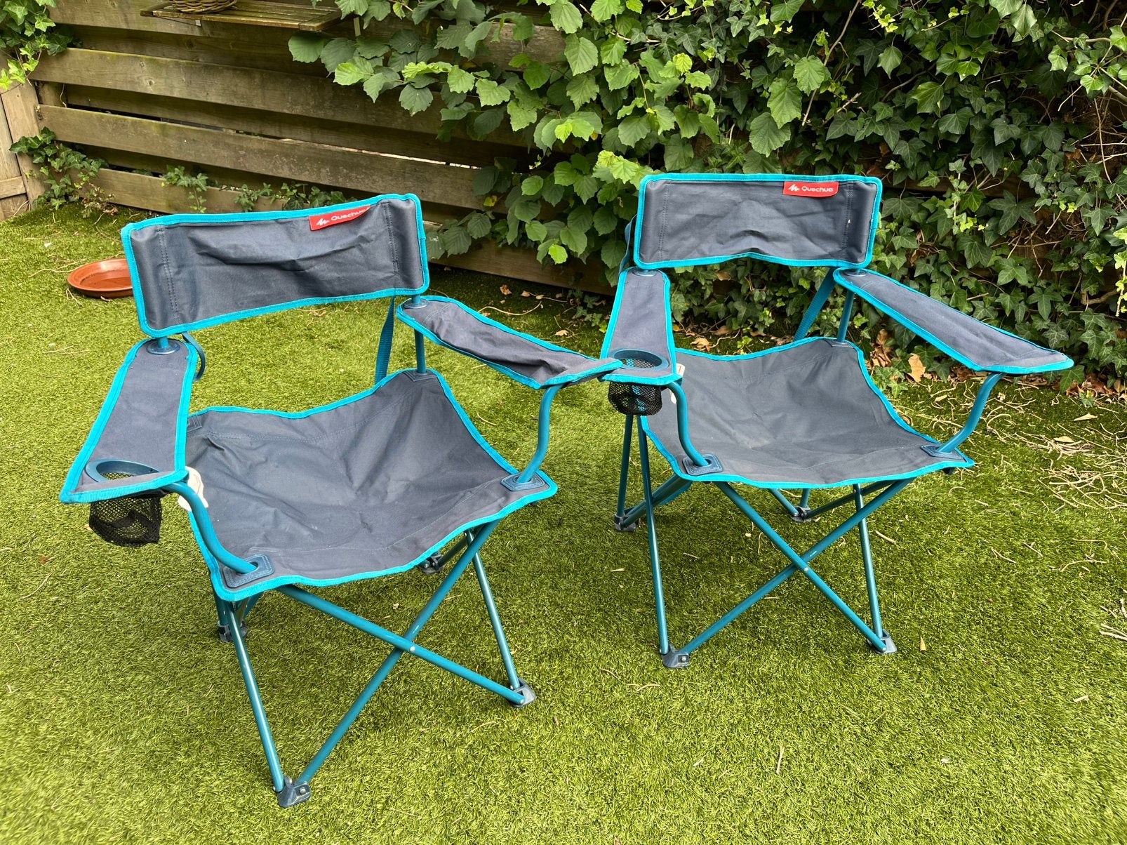 Quechua (Decathlon) camping stoelen (2 stuks), Ophalen, Gebruikt, Campingstoel
