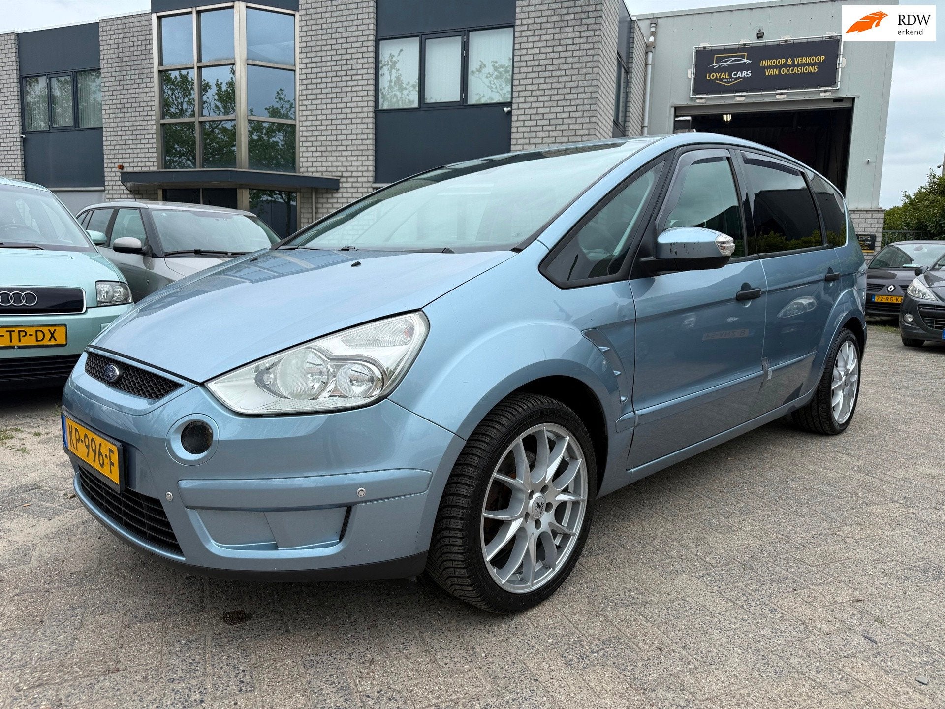 Ford S-Max 2.0-16V 7Pers Airco Trekhaak, Auto's, Voorwielaandrijving, Stof, Gebruikt, Zwart