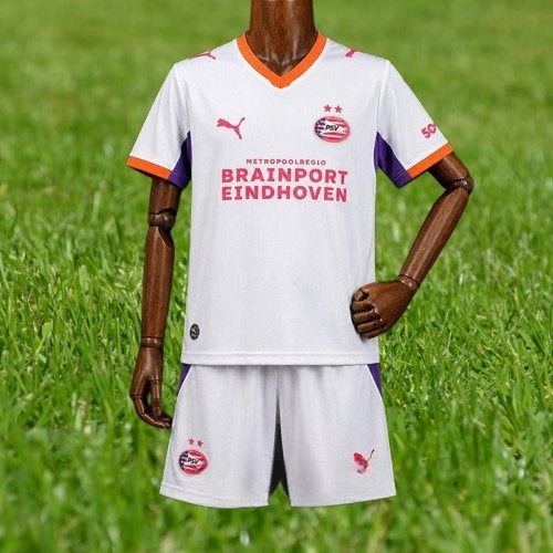 PSV uit tenue uitshirt 26 27 kinderen, Maat XS of kleiner, Verzenden, Nieuw, Set