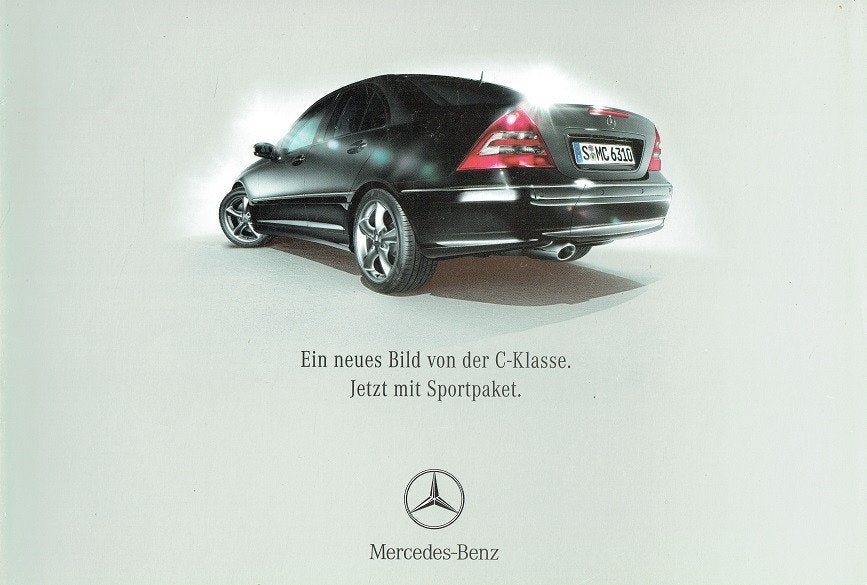 Folder Mercedes-Benz C-klasse mit Sportpaket (2002), Verzenden, Gelezen, Mercedes