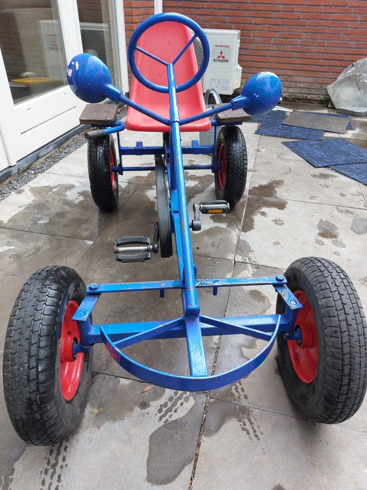 skelter Blauw en Rood, Kinderen en Baby's, Speelgoed | Buiten | Skelters, Gebruikt, Overige merken, Ophalen