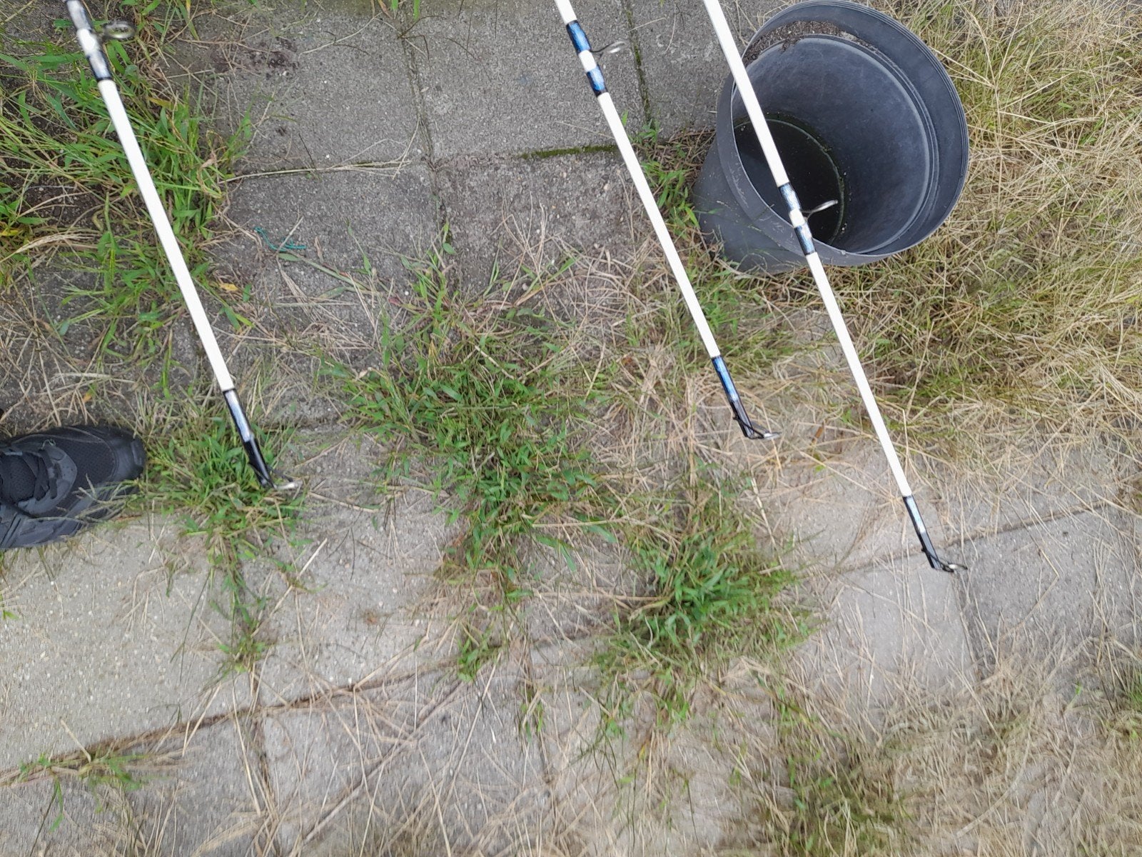3x boot hengels met rail  shakespeare, 33 - 40 uur, Overige vormen