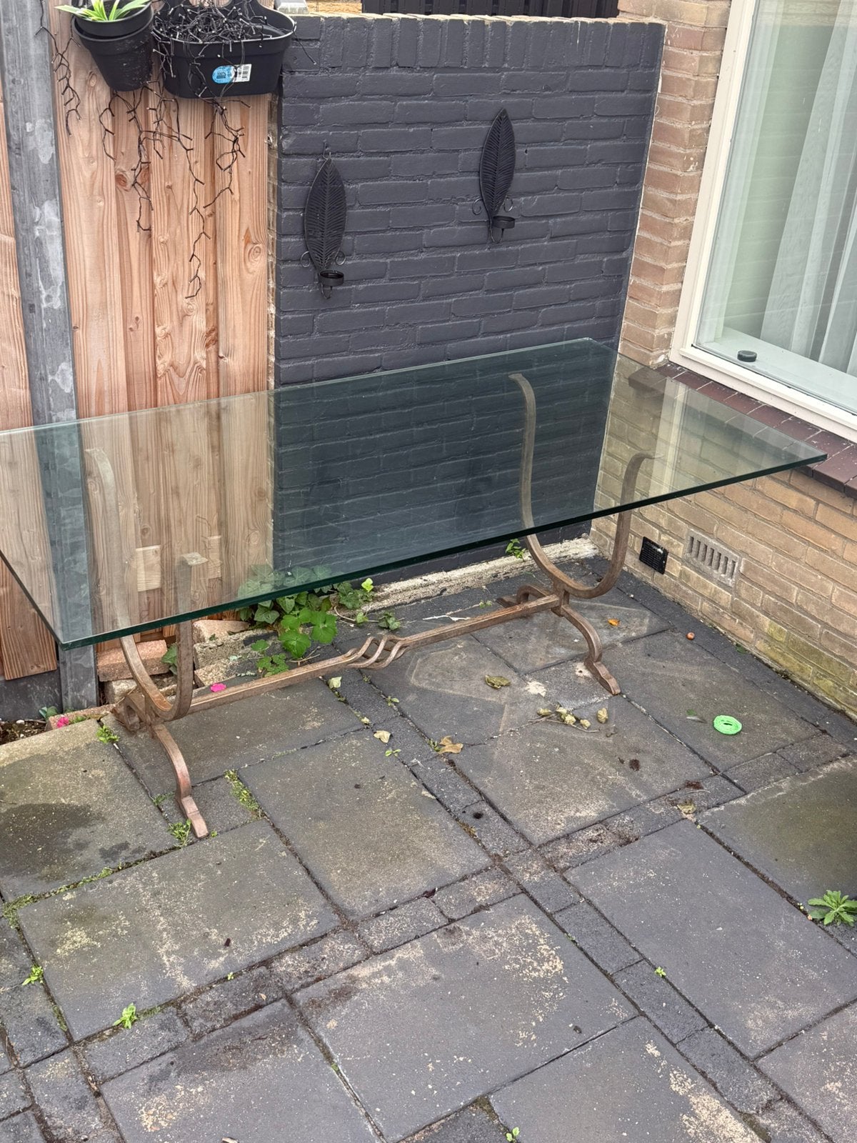 Eettafel gratis afhalen, Tuin en Terras, Ophalen of Verzenden, Zo goed als nieuw