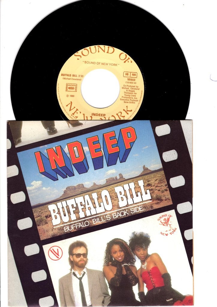 INDEEP -  BUFFALO BILL ///  BUFFALO BILL'S BACK SIDE   [7''], 7 inch, Zo goed als nieuw, Pop, Fotohoes