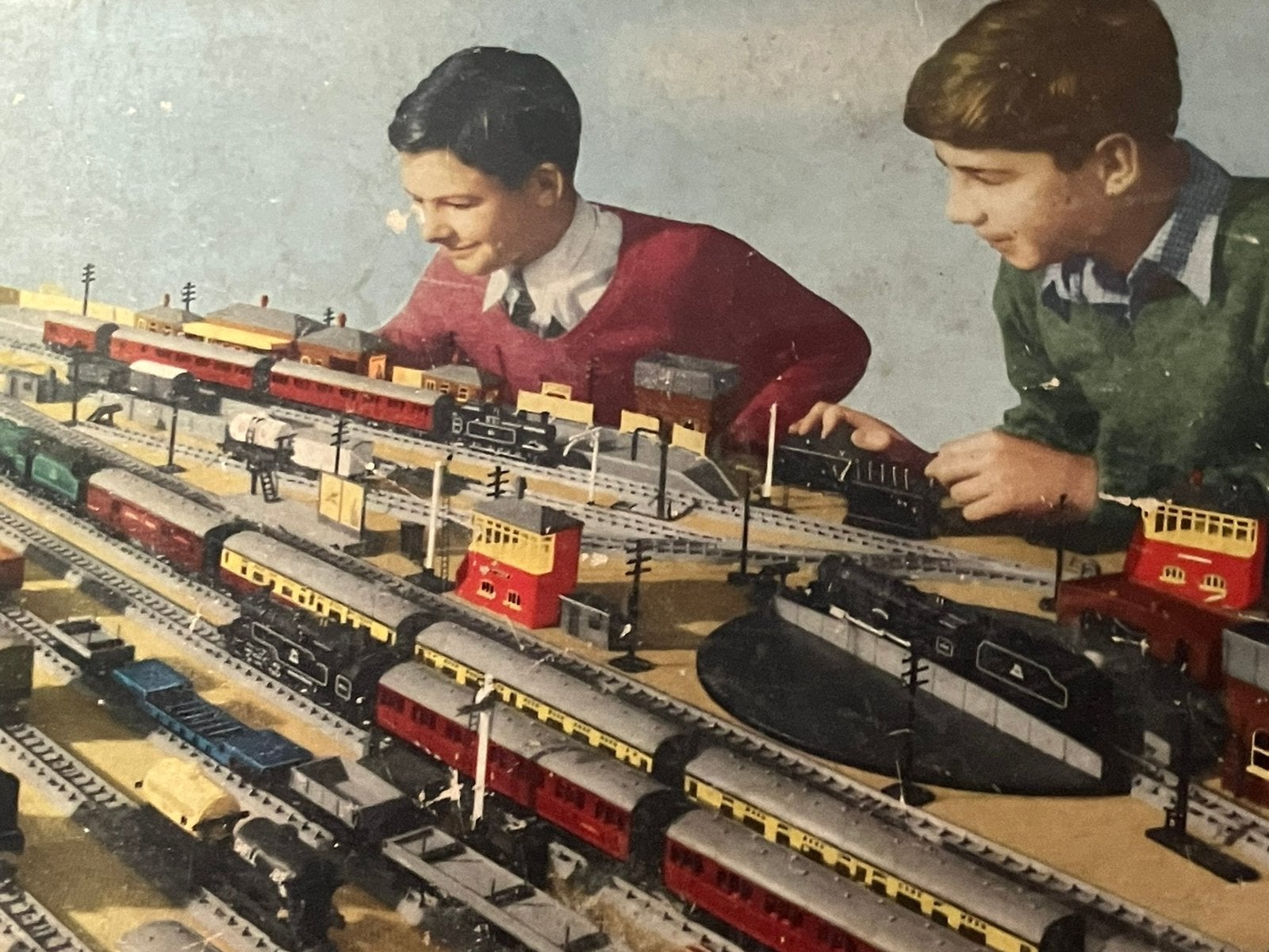 Triang vintage treinsetje, Overige merken, Gelijkstroom, Ophalen of Verzenden, Gebruikt