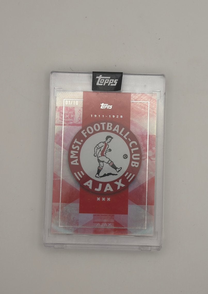 Ajax Club Logo 1911/1928 Topps Ajax 125 jaar 1/10, Ophalen of Verzenden, Zo goed als nieuw, Plaatje