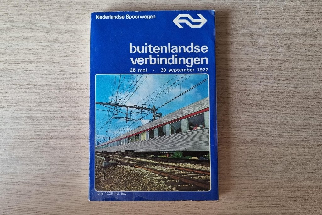 Spoorboekje buitenlandse verbindingen 1972, Verzenden, Gebruikt, Trein, Boek of Tijdschrift