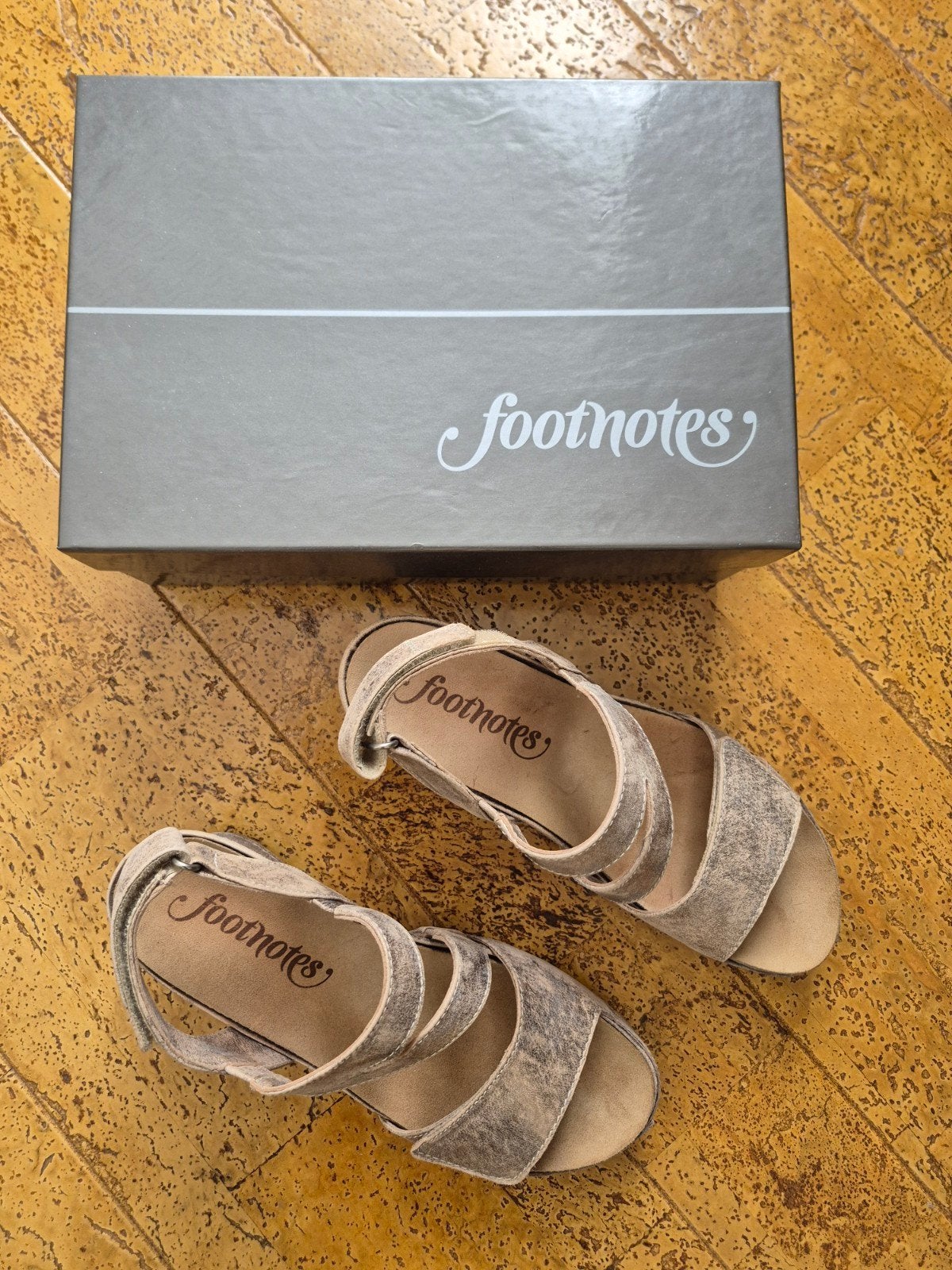 Footnotes sandalen maat 40 wijdte G, Kleding | Dames, Schoenen, Beige, Zo goed als nieuw, Footnotes, Sandalen of Muiltjes