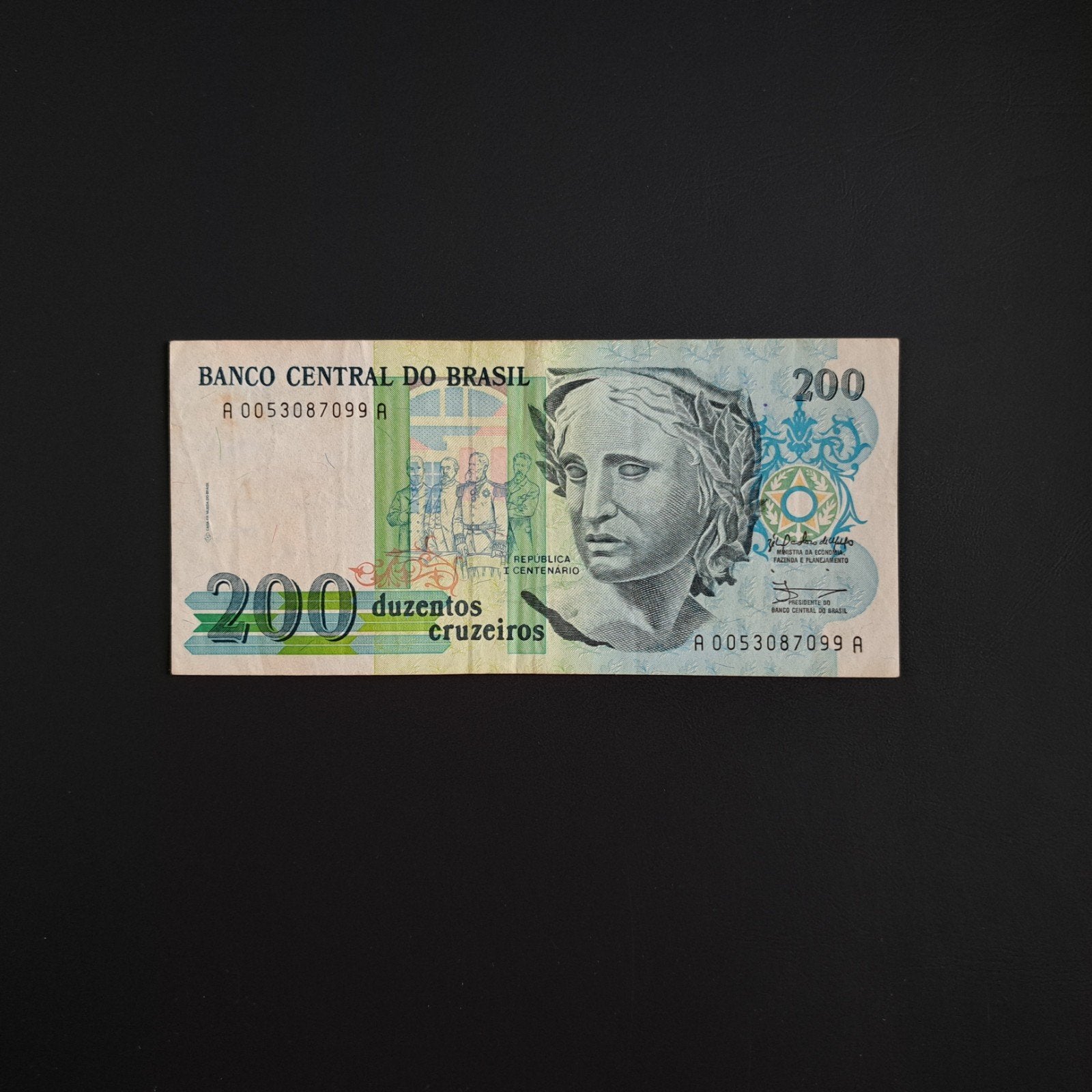 200 cruzado Brazilië #058, Verzenden, Zuid-Amerika, Los biljet