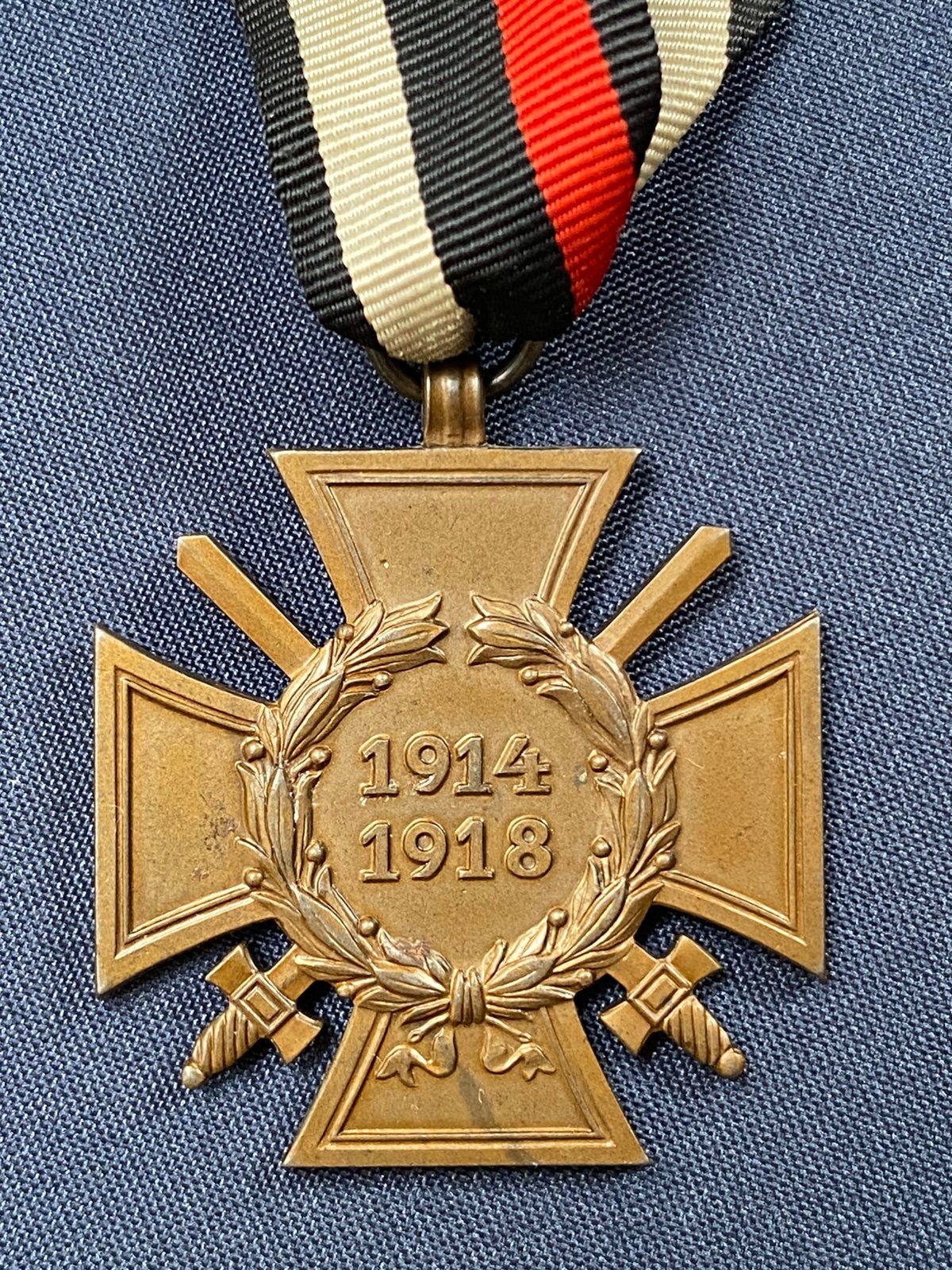 Hindenburg Kruis WW1 met maker, Verzamelen, Militaria | Tweede Wereldoorlog, Verzenden, Duitsland, Lintje, Medaille of Wings