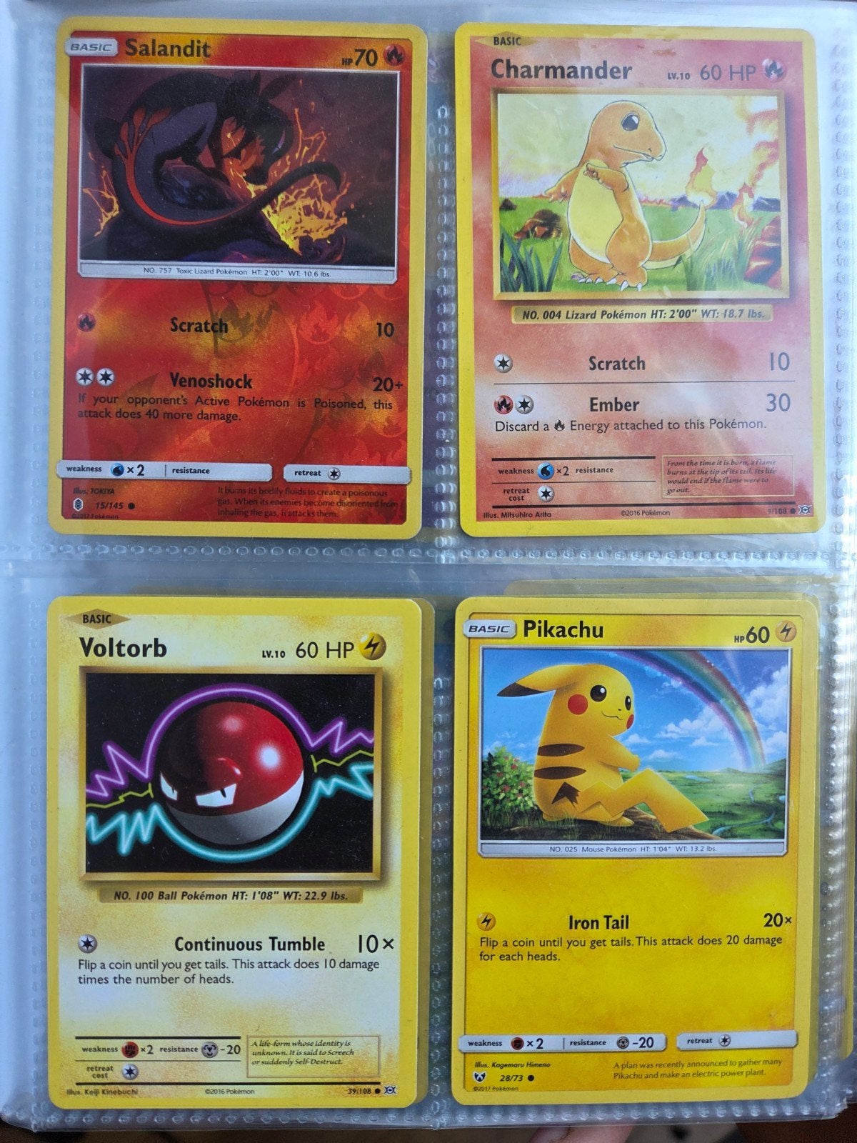 Pokémon kaarten verzameling in map, Ophalen of Verzenden, Gebruikt, Meerdere kaarten