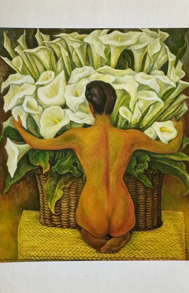00433 DIEGO RIVERA ~ naakt met Calla Lelies (1944), Verzenden, 1980 tot heden, Ongelopen, Overige thema's