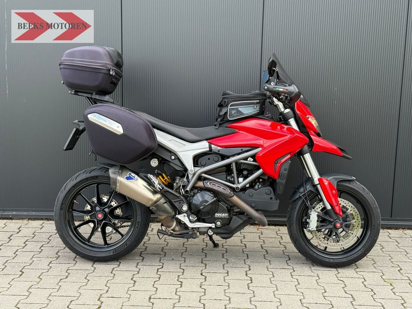 NETTE DUCATI HYPERSTRADA 821 2013 Termignoni - Koffers - NL, DUCATI, 2 cilinders, Motorrijbewijs A, Bedrijf
