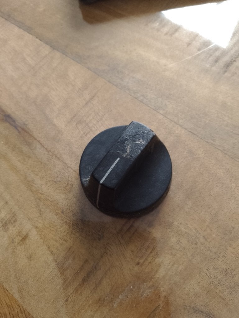 knop voor gas fornuis, Ophalen, Gebruikt