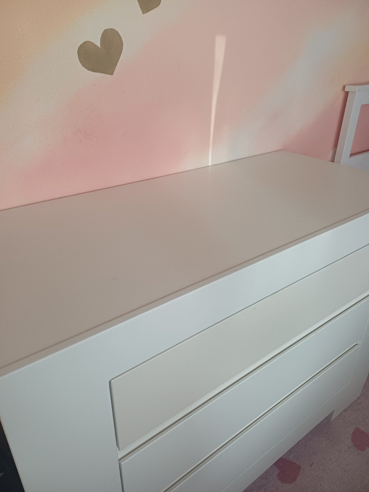 TWF (Miami) Commode en Ledikant Wit (met matras), Ophalen, Gebruikt, 50 tot 70 cm, 100 cm of meer