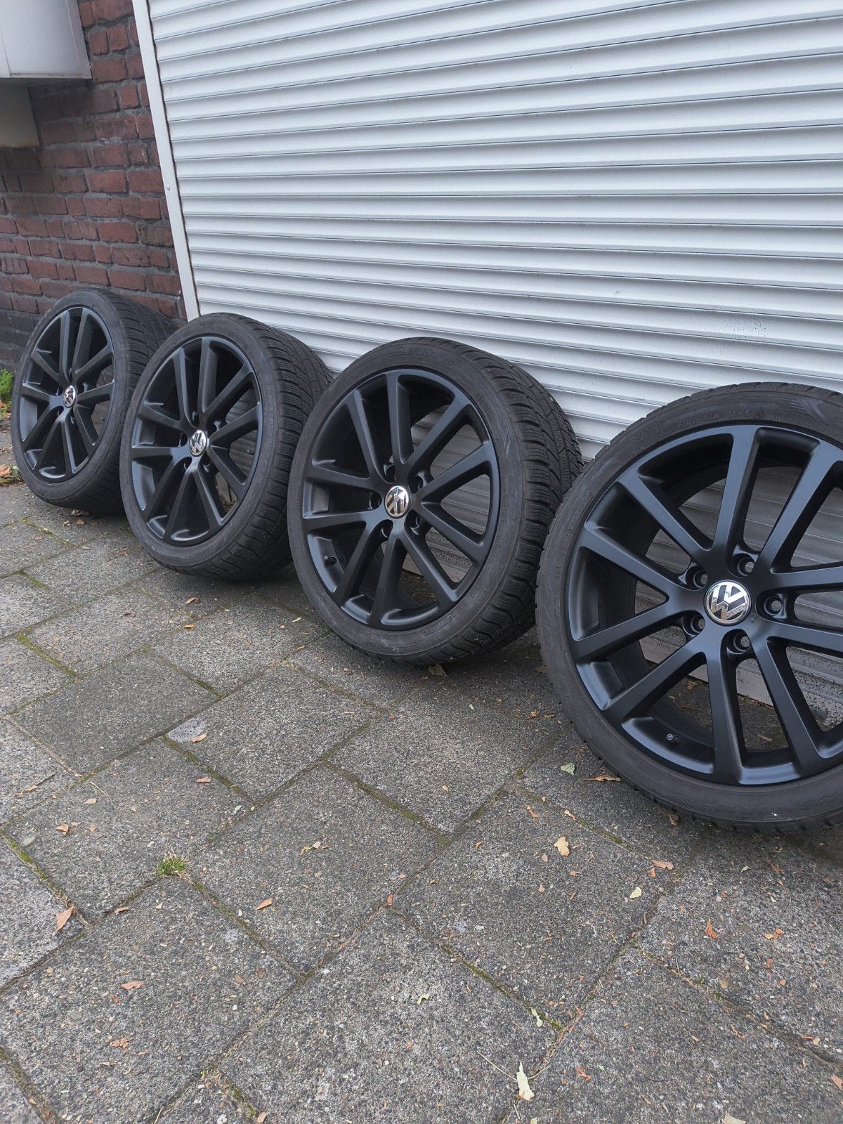 Vw velgen 18 inch velgen Winterbanden Golf caddy eos gti r32, Ophalen, 18 inch, Gebruikt, Banden en Velgen