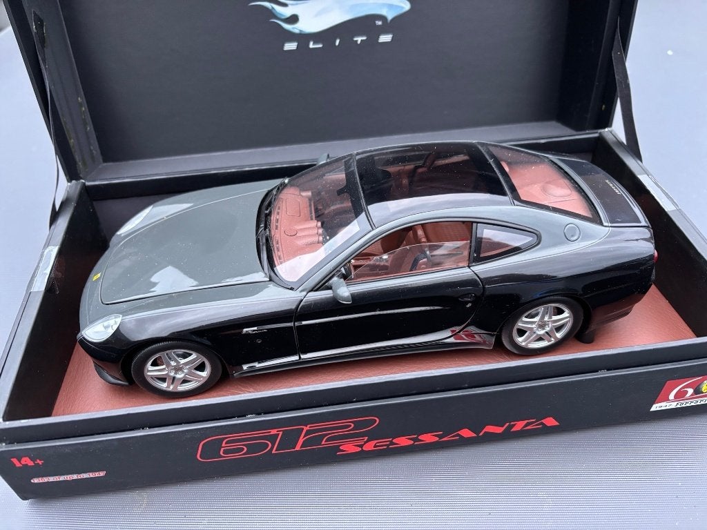 Ferrari 612 Sessante Hotwheels Superelite 1:18 ZELDZAAM  C4F, ., Ophalen of Verzenden, Zo goed als nieuw, Hot Wheels