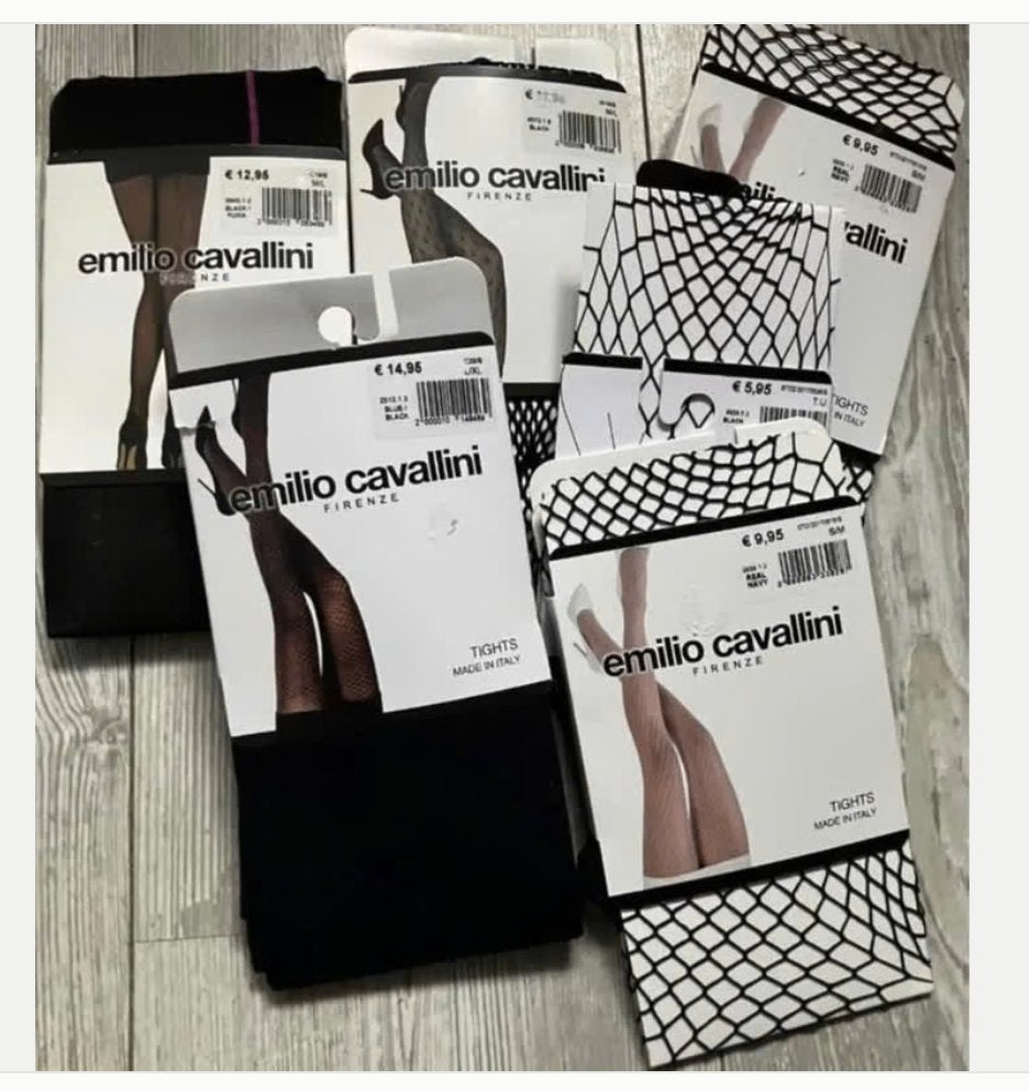 Restpartij panty's van Emilio Cavallini, Kleding | Dames, Leggings, Maillots en Panty's, Zwart, Nieuw, Overige maten, Ophalen of Verzenden