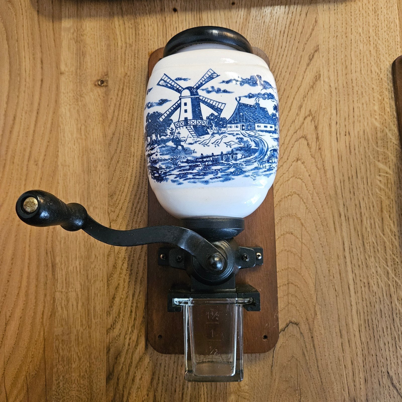 Antieke Delfts Blauwe Wandkoffiemolen, Antiek en Kunst, Ophalen