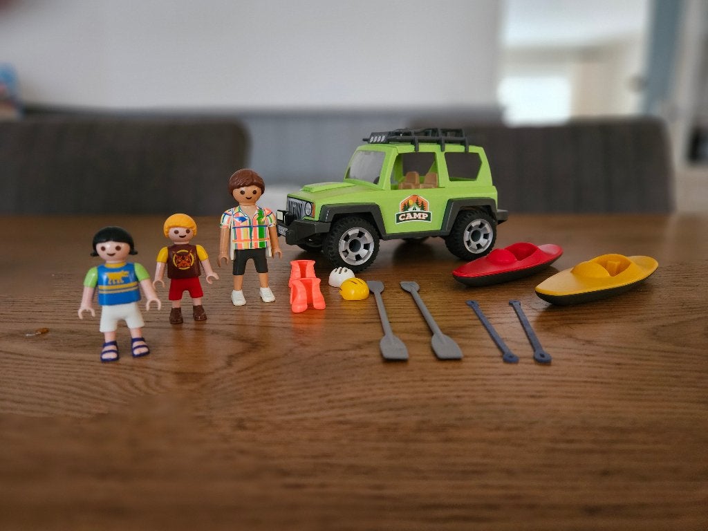 Playmobil 6889 en 5437 Jeep en golfkar, Ophalen of Verzenden, Gebruikt, Complete set